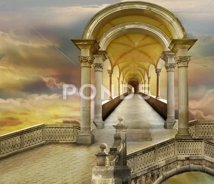 Soaring in heavens Stock Illustration