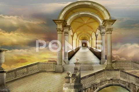 Soaring in heavens Stock Illustration