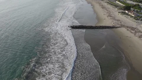 Soaring Low Over Waves Then Tilting Up To Mountains Stock Footage 339706592