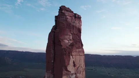 Soaring Over Utah's Majestic Sandstone Castleton Stock-Footage 347840887
