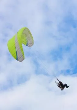 Soaring  Paraglider Stock Photos