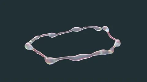 The soaring ring of liquid Stock Footage 226242099