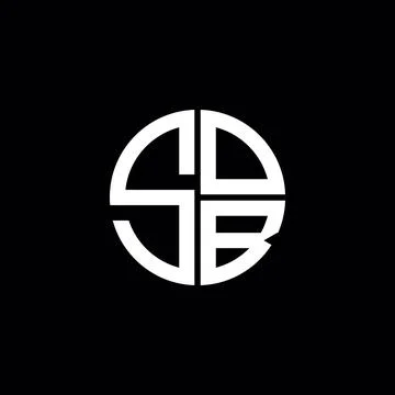 SOB logo SOB icon SOB monogram SOB letter minimalist Circle flat Unique mod.. Stock Illustration