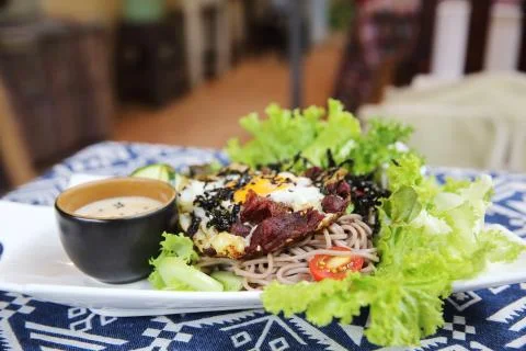 Soba noodle Stock Photos