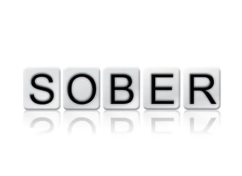 Sober Isolated Tiled Letters Concept and Theme Stock Illustration