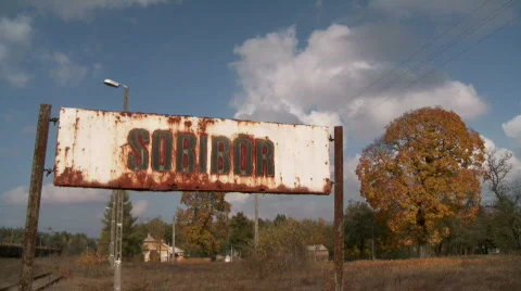 Sobibor sign 2 Stockbeeldmateriaal 748995