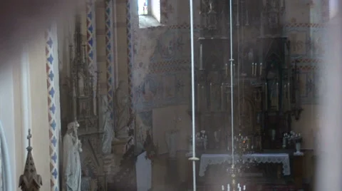 Сobwebs in the Сhurch 2 Stock-Footage 32171828