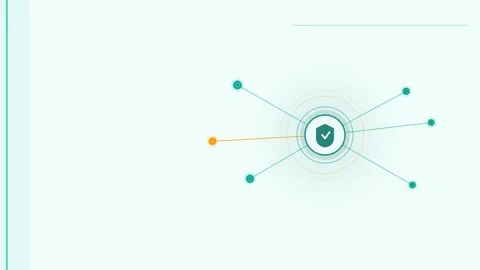 SOC Alert Triaged teal cyan cybersecurity 4K Stock Footage 342618139