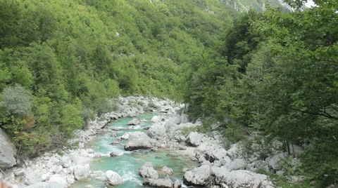 Soča river Stock Footage 26553692