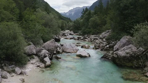Soca river rapids Stock-Footage 130217245