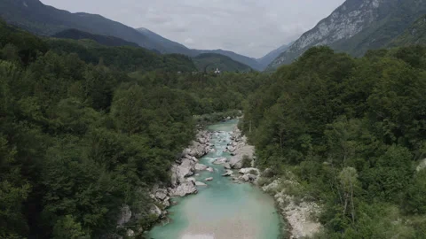 Soca river rapids Stock-Footage 130244205