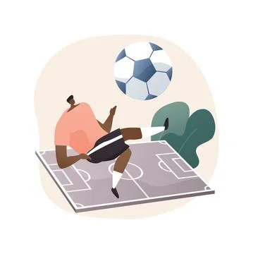 Soccer abstract concept vector illustration. 스톡 일러스트