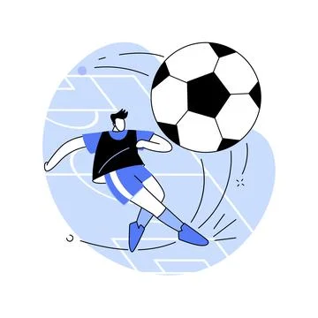 Soccer abstract concept vector illustration. Illustrazione stock