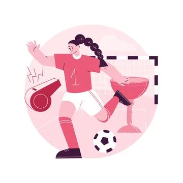 Soccer abstract concept vector illustration. Illustrazione stock
