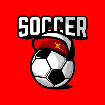 SOCCER AND HAT Stock Illustration