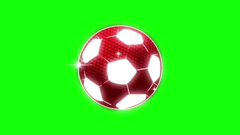 Soccer Animated with Ball on Chroma Key for Compositing Stock Footage 337052321