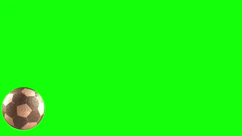 Soccer Animated with Ball on Green Screen Chroma Key Background Video stock 337052198