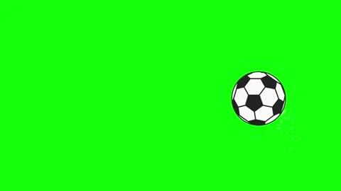 Soccer Animated on Green Screen Chroma Key Background Video stock 336956777