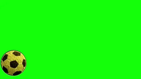 Soccer Animated on Green Screen Chroma Key Background Stock Footage 337996983