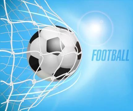 Soccer background with space for text Stock Illustration