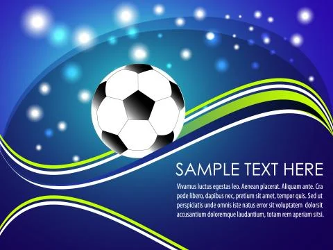 Soccer background vector Stock Illustration