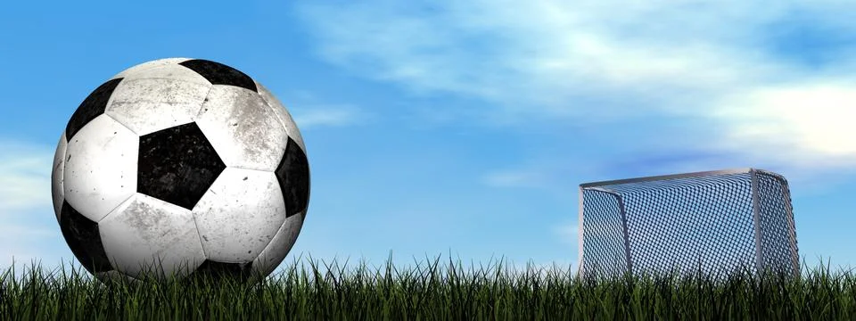 Soccer ball - 3D render Stock Illustration
