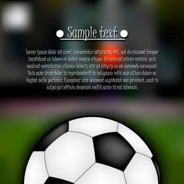 Soccer ball background Illustrazione stock