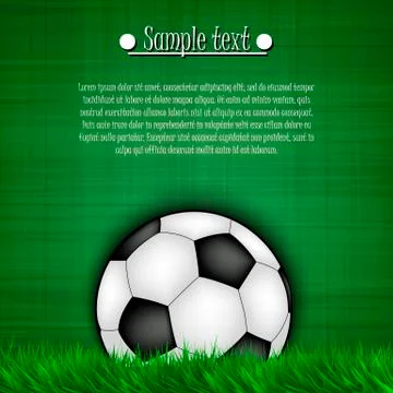 Soccer ball background Stock Illustration