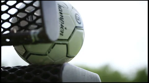 Soccer Ball on Bench - Tracking Shot Stock Footage 39374800