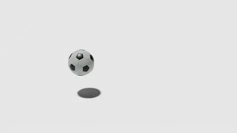 Soccer ball bouncing across frame on transparent background, seamless motion Stock Footage 335659690