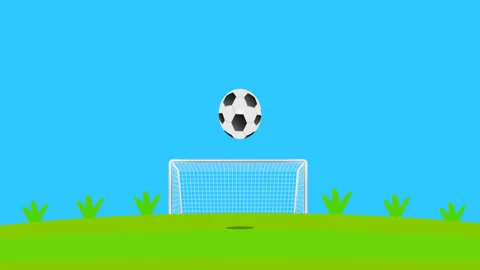 Soccer ball bouncing and spinning, Ball hopping and rolling Stock Footage 276901559