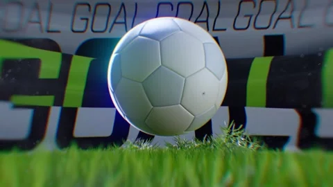 Soccer ball bouncing on green turf field. Stock Footage 335735770