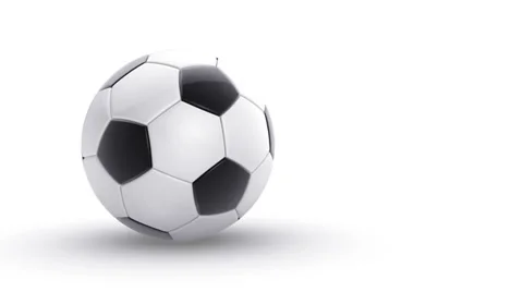 Soccer ball bouncing on white background Stock Footage 39564390