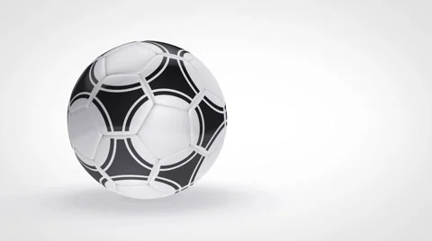 Soccer ball bouncing on white background Stock Footage 39977149