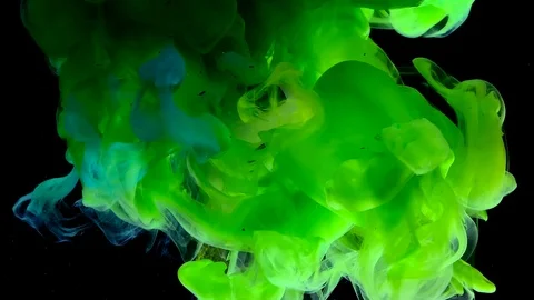 Soccer ball breaks through green smoke Stock-Footage 121778232