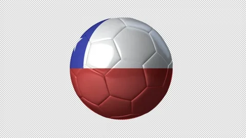 Soccer Ball Chile Flag Stock Footage 226600277