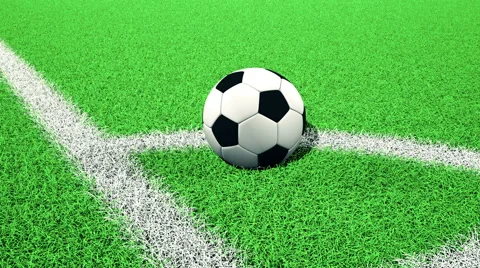 Soccer ball on Corner Video stock 59971173