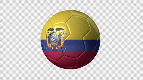 Soccer Ball Ecuador Flag Stock Footage 223933358