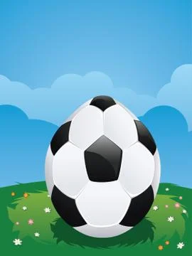 Soccer Ball Egg イラスト素材