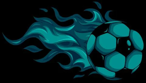Soccer ball on fire vector illustration design Stock-Illustration