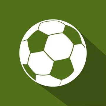 Soccer ball flat icon Stock Illustration