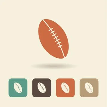 Soccer ball. Flat vector icon Stock Illustration