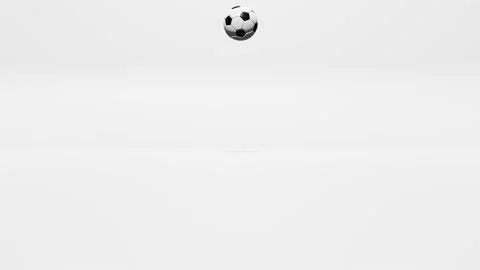 Soccer ball flying to camera on white background. Football. Stock Footage 171669141