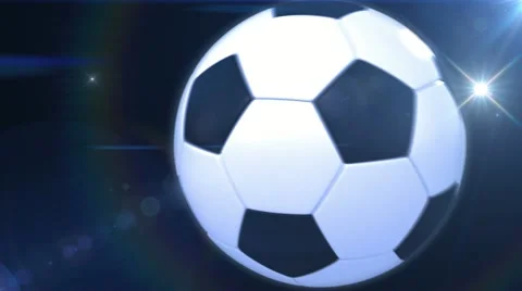 Soccer ball flying in flashes. Alpha mask. HD 1080. Stock Footage 12181098