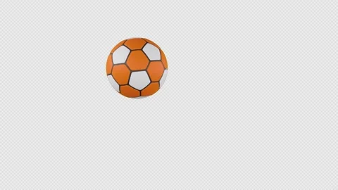 Soccer ball flying towards camera look like goal on transparent background Stockbeeldmateriaal 330284889