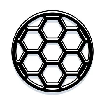 Soccer ball geometric hexagon pattern vector design 스톡 일러스트