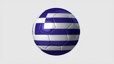 Soccer Ball Greece Flag Stock Footage 226604458