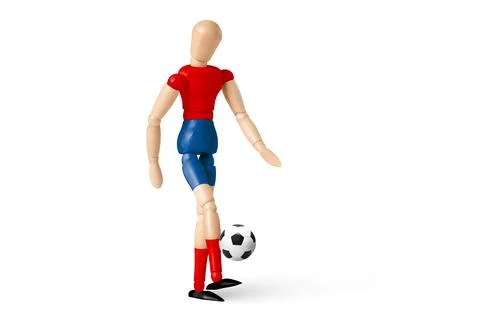 Soccer ball on green playground. Soccer concept Stock Photos
