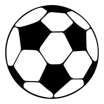 Soccer ball hand drawn vector. Sports concept. Stock Illustration
