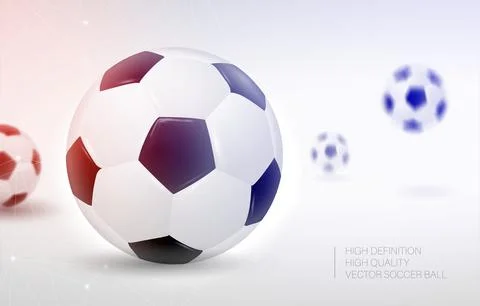 Soccer ball hd vector Stock Illustration